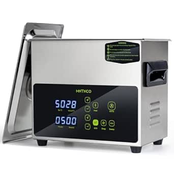 3L Ultrasonic Cleaner, One-Touch Cleaning, Heating, Deep Mode, ECO Energy-Saving Ultrasonic Cleaning Machine Excellent for Labs, Carburetor, Jewelry, Dentures, Automotive & Industrial Parts