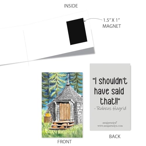 Image of Antara Harry Potter Fan Art Magnetic Bookmarks with Quotes | Digitised Handpaintings | Laminated Matte Finish| Best Gift for Readers for Books and notebooks