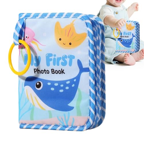 Evember Album Fotografico Primo Anno - Primo Album Neonato,Ricordo Con Specchietto Per Genitori Ricordi Famiglia