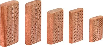 Festool 494871 Domino Tenon, Sipo Mahogany For Outdoor Use, 8 x 22 x 40mm, 130-Pack