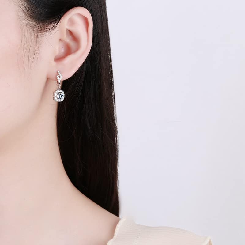 StarGems 0.5ct Moissanite 925 Silver Platinum Plated Zirconia Ear Cuff B4662
