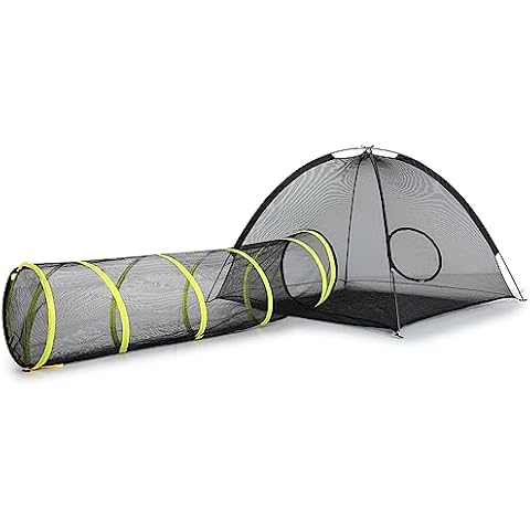 wilwolfer- Cat Tunnels Cat Tents for Outside- Mesh Outdoor Cat tents- Outside Cat Enclosure for Indoor Cats- Indoor and Outdoor Pop up Cat Playpen for fun- Pet Tent Outdoor Enclosure for Small Animals Cover