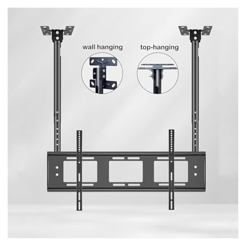 Support TV plafond double poteau réglable écran LED 50 100 pouces - 4