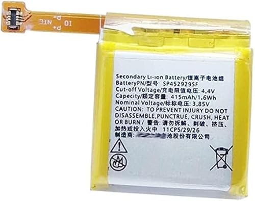 �݊��p�� �o�b�e���[ Ticwatch SP452929SF 415mAh/1.6Wh �����p�� �d�r �K�p����� for TicWatch Pro 2020/1/E2 4G C2 SP452929SF �����p�� �o�b�e���[ �d�r
