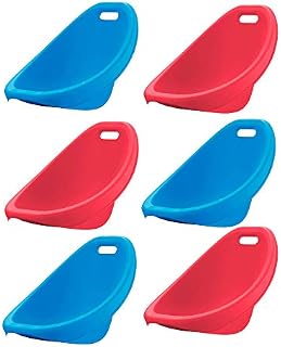 American Plastic Toys APT-13150-6PK Children's Scoop Rocker Chair for Reading and Gaming, Red