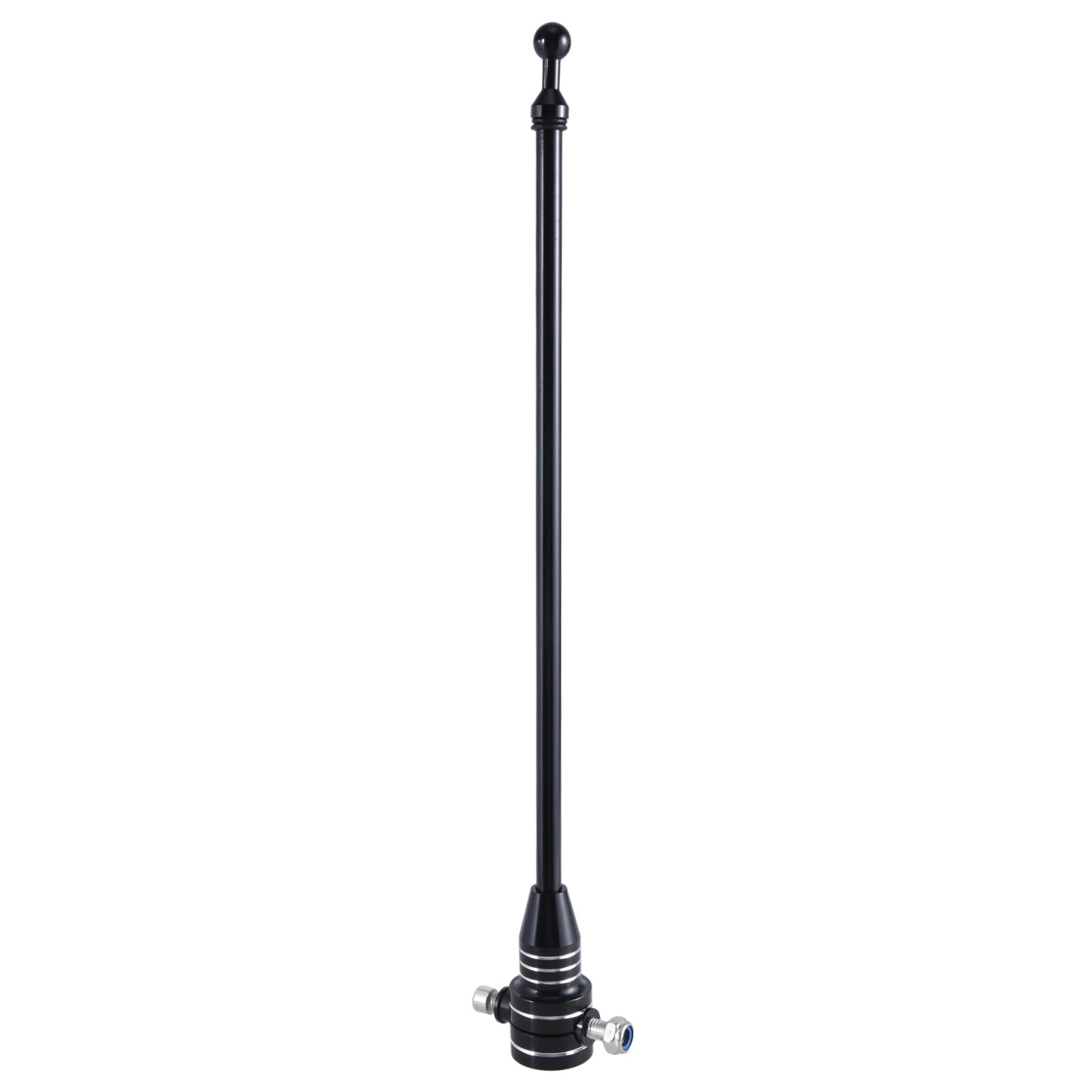 YROHGKPN Motorcycle Flagpole Mount Metal 15" Flags Poles Fixed Mount for
