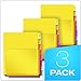 Oxford Binder Dividers with Pockets, 3 Pack, 8 Multicolor Tabs with Inserts, Pockets Expand 1/4