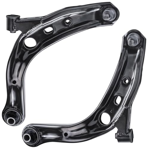 Image of Detroit Axle - Front Control Arms Kit for 2001-2006 Mazda MPV, 2 Lower Control Arms with Ball Joints Assembly 4 Outer Inner Tie Rod Links 2002 2003 2004 2005 Replacement