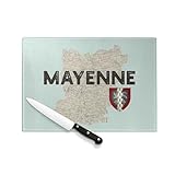 VERRE TREMPÉ SECURIT : Sécurité maximale. Fabriquée en verre trempé ultra-résistant, cette planche est quasiment incassable et résiste aux rayures de couteaux. Sa surface