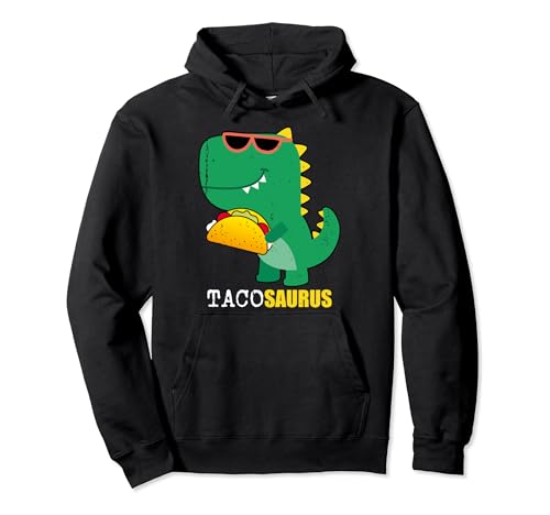 Tacosaurus Taco Dinosaurio Pegatina Estilo Niños Hombres Mujeres Sudadera con Capucha