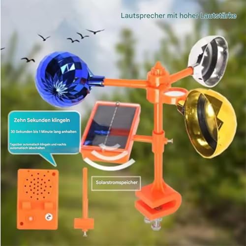 Discos de espantapájaros repelentes con protección solar para parcela y entrada 8