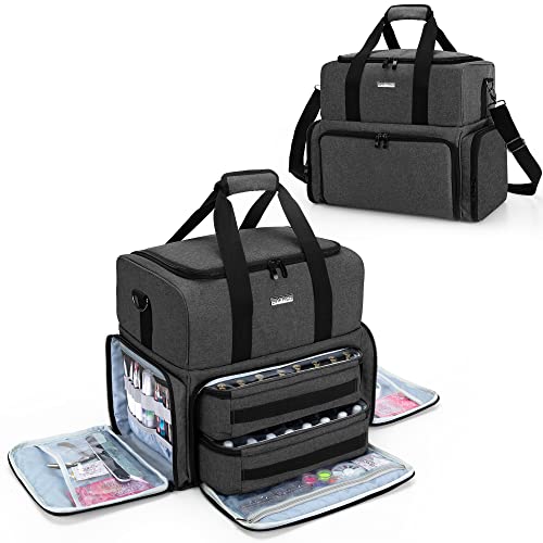 BAFASO Nail Polish Organizer with UV Lamp, 80-bottle Capacity, Black