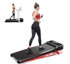 RHYTHM FUN Walking Pad Treadmill with Incline, Under Desk Treadmill with Incline, Treadmill for Home and Office, 300 Lbs Po…