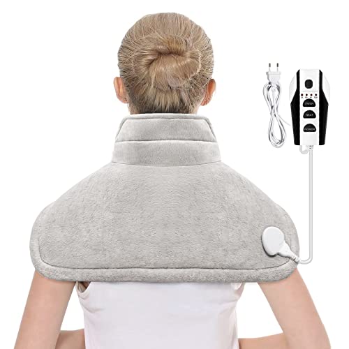 OTHWAY Coussin chauffant électrique, grand coussin chauffant électrique à chauffage rapide avec 6 niveaux de chaleur, mise hors tension automatique, coussin chauffant chaud Cover