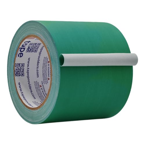 Image of WOD GTC12 Gaffer Tape, Green Low Gloss Finish Film, 4 inch x 60 ft. (Pack of 12) Residue Free, Non Reflective Cloth Fabric, Secure Cords, Water Resistant, Photography, Filming Backdrop