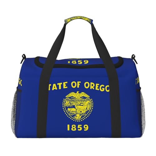 Sac de week-end noir Oregon pour articles personnels sac à main d'entraînement