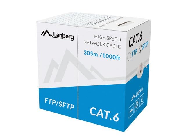 0 LANBERG Cable FTP Cat.6 305M WIRE CU Gray