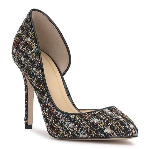 Yishaweiqi D'Orsay Pumps for Women Pointed Toe Slip On Stiletto High Heels Ladies Office Party Prom Work Dress Shoes3