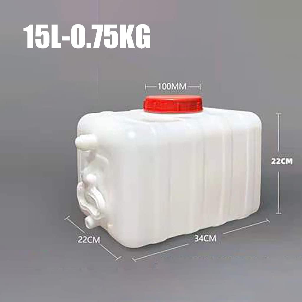 Water Tank High Capacity Containers 15L Plastic Water Storage Container Portable Water Container Home Food Grade Large Plastic Bucket Large Capacity Water Storage Containers Tank(Size:15L)