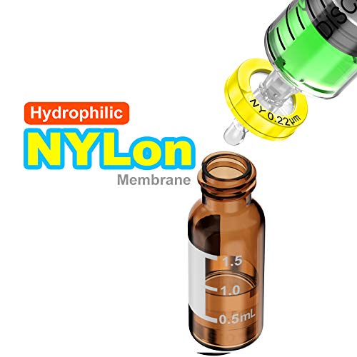 Image of Ks-Tek 30pcs Syringe Filters Nylon Membrane 13mm Diameter 0.22?m Pore Size
