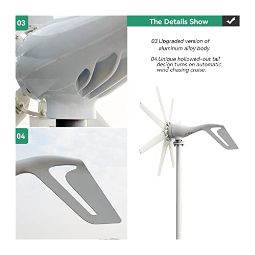 Éolienne 2000W à 8 pales pour sécuriser votre électricité à la maison