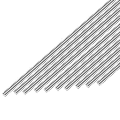 Tige ronde acier inoxydable 304 5mm x 400mm pour travail du métal, barre inox ronde de précision