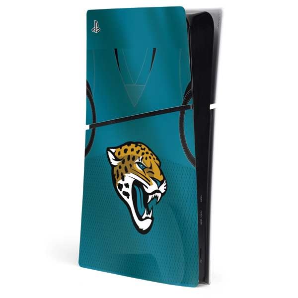 Skinit Decal Gaming Skin Compatible with PS5 Slim Digital Edition Console - Officially Licensed NFL Jacksonville Jaguars Team Jersey Design