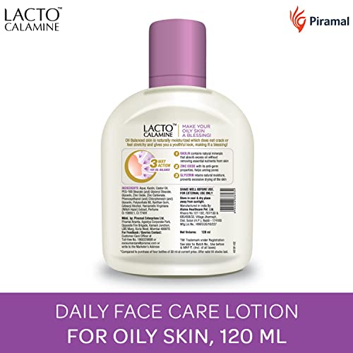 Lacto Calamine Daily Face Care Lotion, Oil Balance for Oily Skin, 120ml (Pack of 2) - Image 3