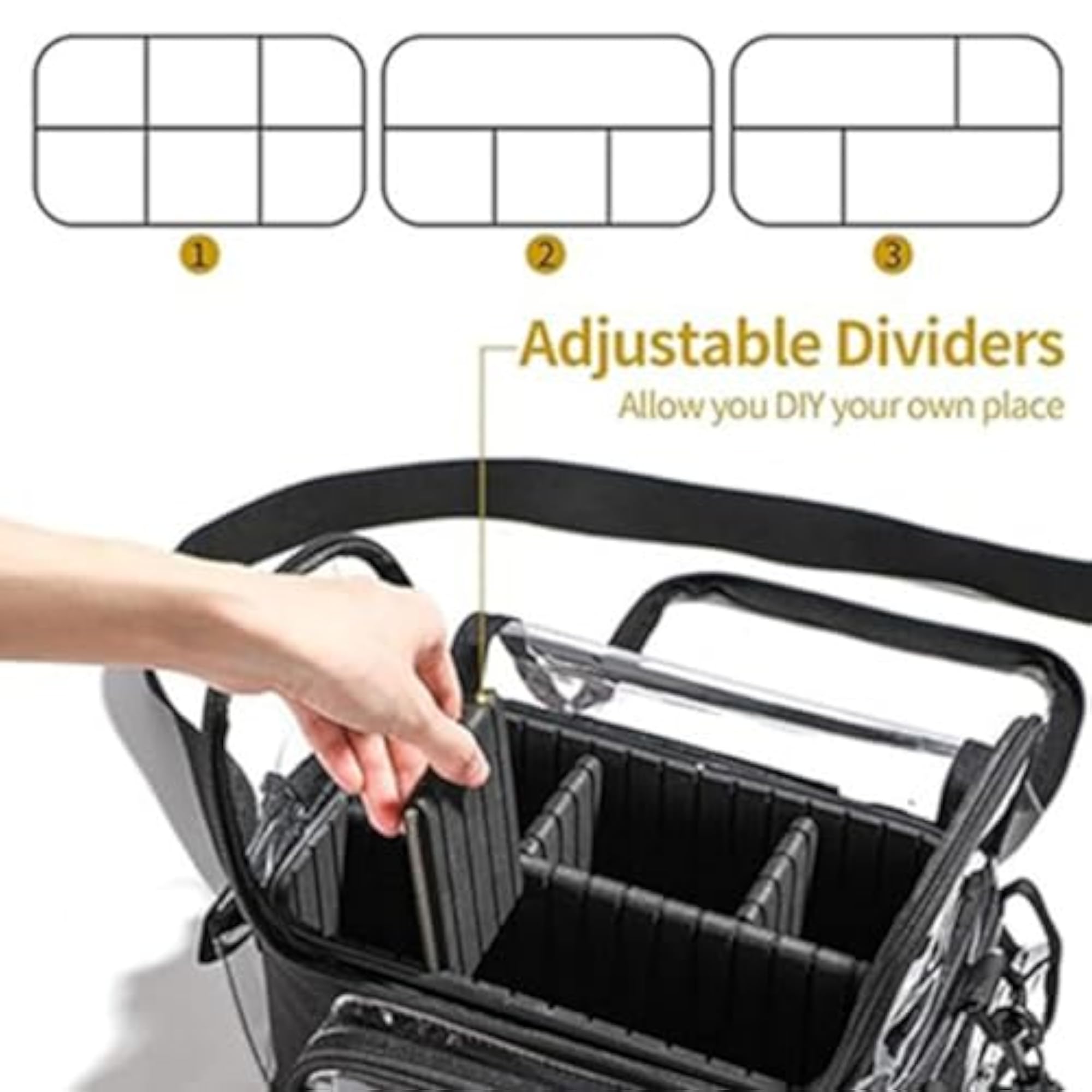 Large Clear Travel Toiletry Bag, Versatile Makeup Storage Box