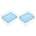 uxcell Pipette Tips Box 100-Well Polypropylene Tip Holder Container for 1ml /1000ul Pipettor 8.5mm Hole Diameter 2Pcs