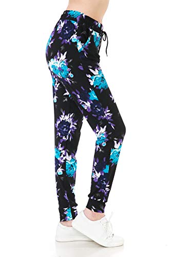 Image of Leggings Depot Premium Jogger Women's Popular Print High Waist Track Pants(S-XL)