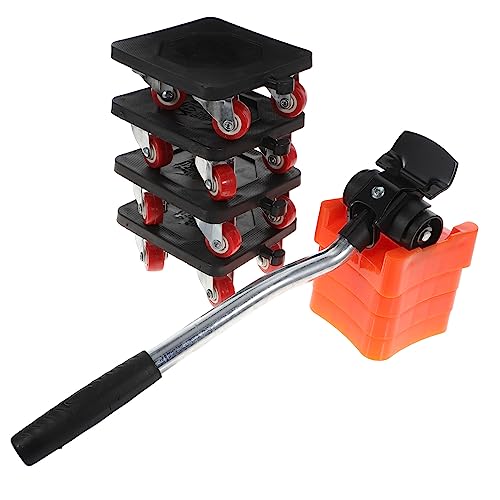 Kit para mover muebles y carga pesada de 500kg, ruedas seguras para madera y concreto 7