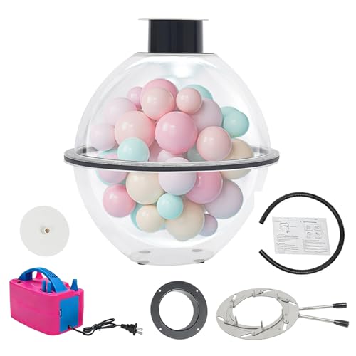 Balloon Stuffing Machine Kit with Electric Air Pump 600W Balloon Inflator & Filler Tool for 18/24/36 Inch Latex Balloons Acrylic Balloon Stuffers for Wedding Birthday Party Decoration Supplies