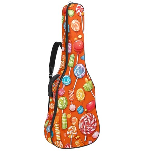 Sac pour guitare acoustique 101,6 cm grand étui imperméable antichoc orange