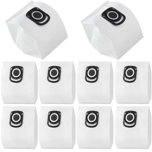 FINEVERNEK Lot de 10 Sacs d'Aspirateur pour Rowenta Silence Force Hygiène+ ZR200520 ZR200720 ZR200920, Sac Aspirateur pour Rowenta Compact Power, Power XXL,...