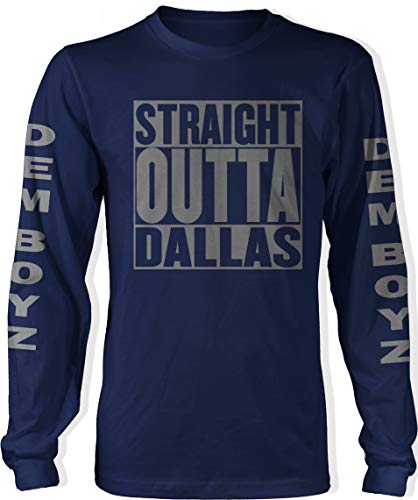 Millionaire Mentality Straight Outta Dallas DEM Boyz Long Sleeve Navy Blue T-Shirt (Limited Edition) (4X-Large) Millionaire Mentality Straight Outta Dallas DEM Boyz Long Sleeve Navy Blue T-Shirt (Limited Edition) (4X-Large)