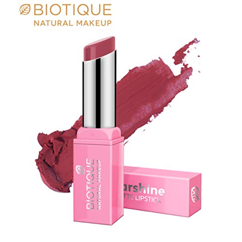 Image of Biotique Natural Makeup Starshine Matte Lipstick, Fire N Berries, 3g