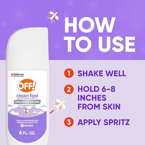 OFF! Clean Feel Insect Repellent Spritz with 20% Picaridin - Long-Lasting DEET-Free Protection from Mosquitoes, Fragrance-Free Pest Control for Ticks & Flies, Camping, Bug Spray - 6 oz - image 7