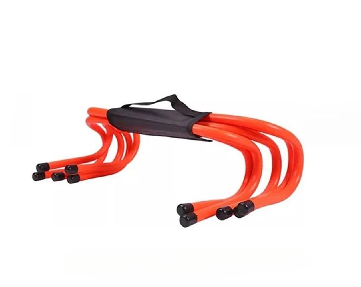 Vallas De Agilidad 5Pcs Football Hurdle Portable Speed Agility Training Equipment Hurdle Ladder Safety Soccer Stable Squadexerciseladder Rack 15cm para FúTbol(Orange)