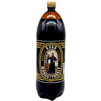 Ukrainian Original Monastery "Monastyrskiy" Kvas Rye Bread Drink 67.6 fl oz / 2L