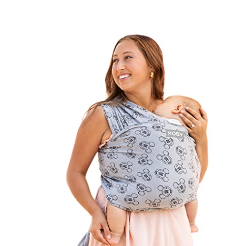 Moby Wrap Baby Carrier | Featherknit | Baby Wrap Carrier For Newborns & Infants | Baby Gift | Keeps Baby Safe & Secure | Adjustable For All Body Types | Disney's Merry-Go-Round Mickey Mouse #TOP7