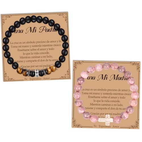 Wxiben 2 Pcs Godparents Bracelets God Parents Proposal Gifts from Godchild
