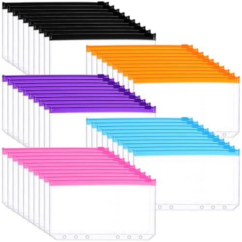 Enveloppes en plastique transparent à fermeture éclair pour trier les devoirs