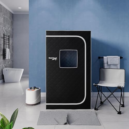 STEAMSPA Portable Steam Saunas for Home - Personal Sauna Steam Tent for Relaxation - Indoor Foldable Bathtube for Body Spa - Hand-Accessible Zippers, Remote Control Included