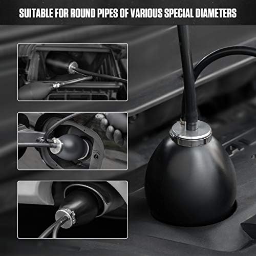 AUTOOL Universal Easy Intake Adapter for 12V Vehicle Pipes Fuel Leakage Detector Diagnostic Tester Expandable Bladder