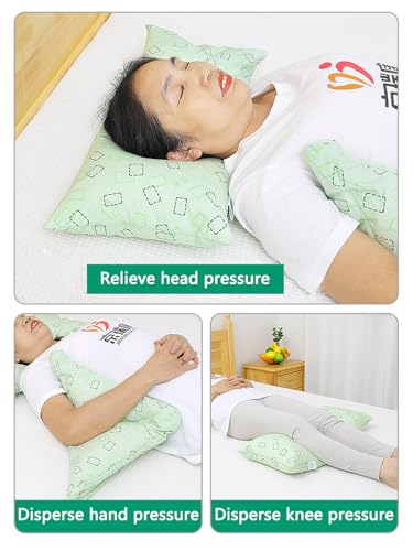 Coussin de soin des escarres carré vert lavable pour patient alité