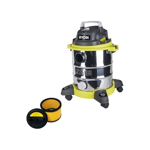 RYOBI Pack Aspirateur Eau et poussière RVC-1220I-G - 1250W - 20L - Filtre de Rechange - RAKVACF2030