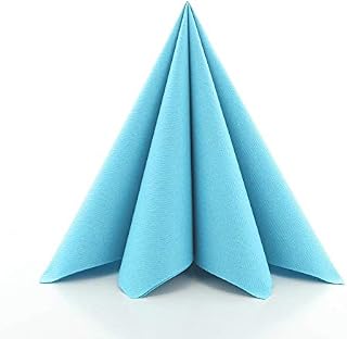 Sovie HORECA Serwetki Airlaid 40 x 40 cm | wysokiej jakości serwetki jednorazowe | bardzo chłonne i podobne do materiału | idealne na wesele i imprezy | 50 sztuk | kremowo-beżowe