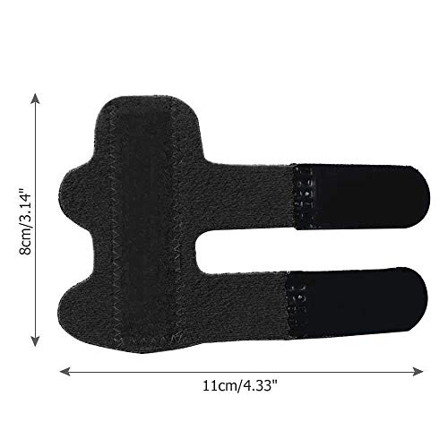 Trigger Finger Splint, Pesandy Adjustable Mallet Finger Splint Brace For Broken Finger Tendon Pain Relief, Comfortable & Breathable, Built-In Aluminium Support Trigger ( 1Pcs Black) #TOP2