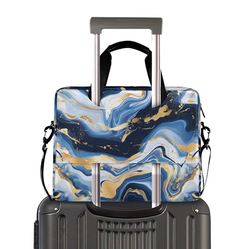 Maletín para portátil ALAZA Marble Blue Gold White 13-15.6 pulg miniatura 3